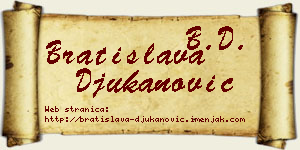 Bratislava Đukanović vizit kartica